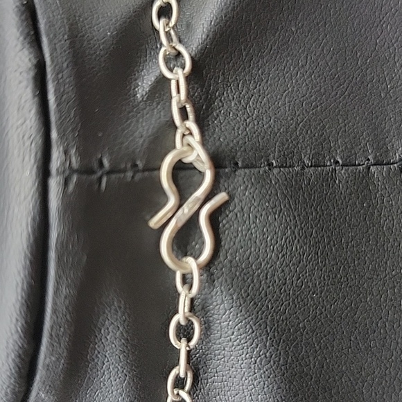 Natural Golden Rutile Quartz 925 Silver Plated Beaded Necklace 19" Gemstone - Picture 6 of 8